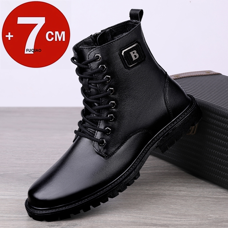 Bottines rehaussantes en cuir - Men'S Shoes Increase Height avis et prix