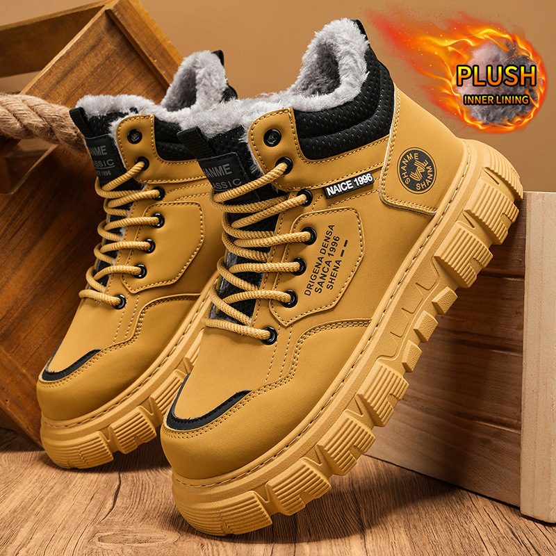 Men'S Shoes Increase Height - Bottes montantes en velours pour homme,