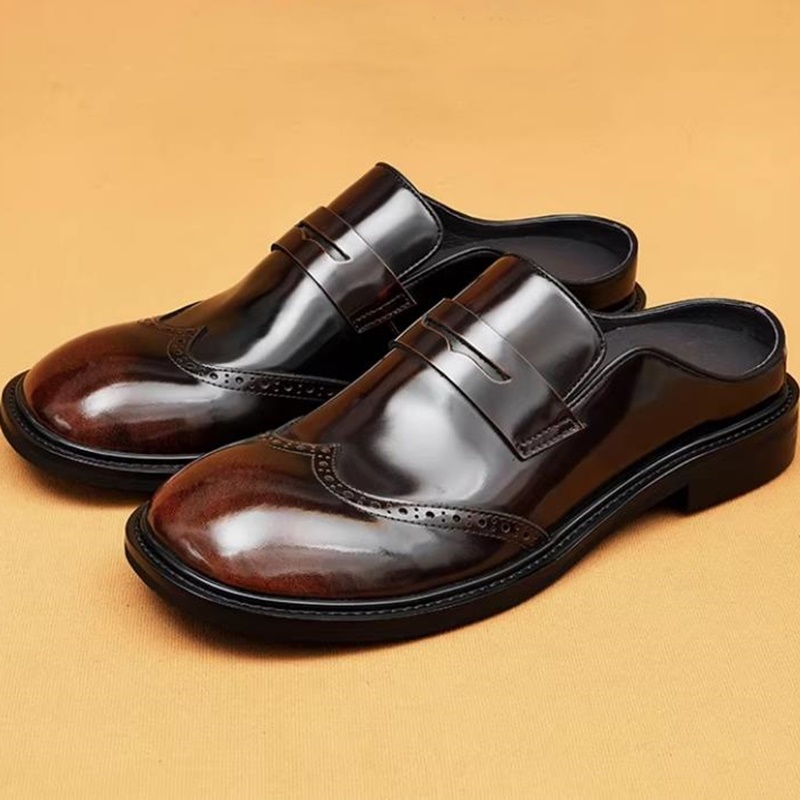 Mules formelles en cuir de vac - Men'S Shoes With Height Increase avis et prix