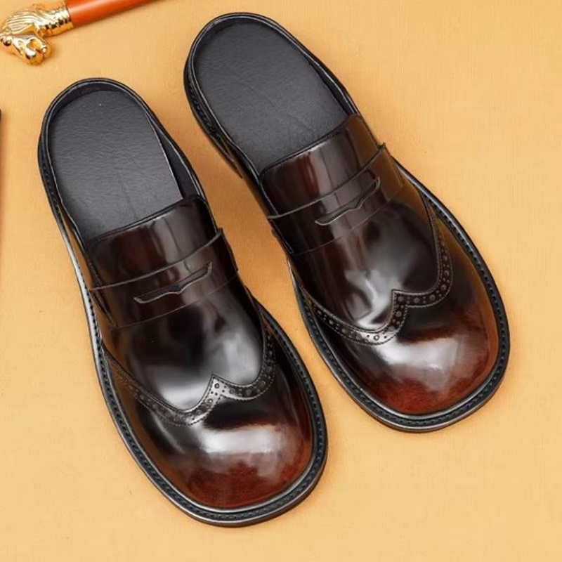 Mules formelles en cuir de vac - Men'S Shoes With Height Increase avis et prix