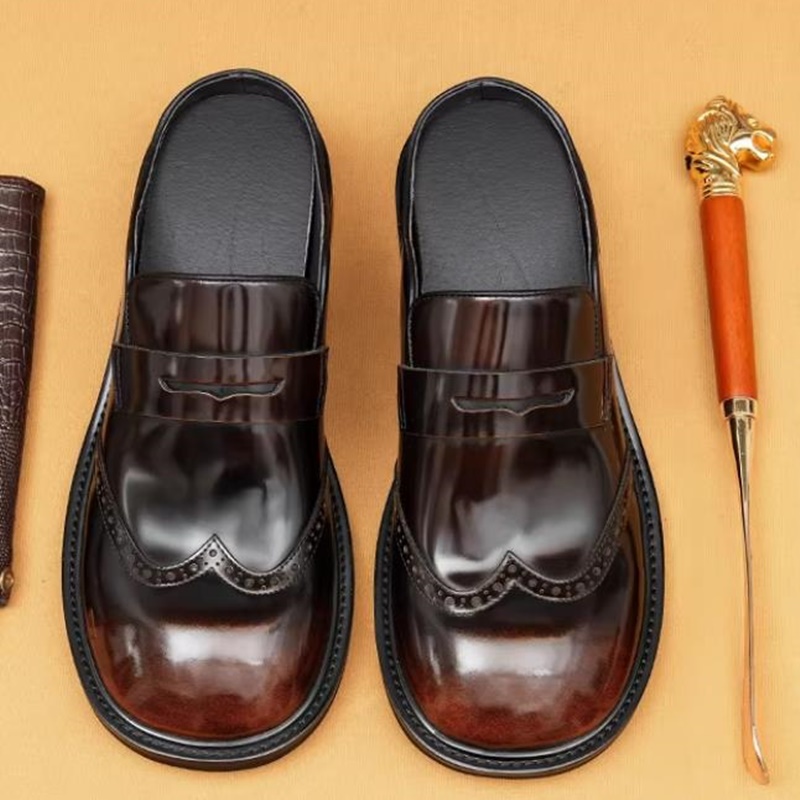 Mules formelles en cuir de vac - Men'S Shoes With Height Increase avis et prix