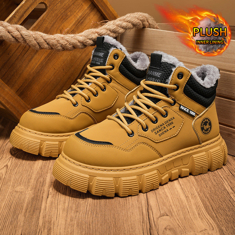 Bottes montantes en velours po - Men'S Shoes Increase Height avis et prix