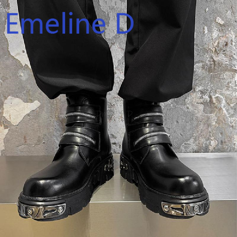 Chaussures montantes Punk fonc - Men'S Shoes Increase Height avis et prix
